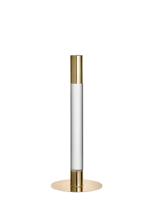Orrefors Ljusstake Lumiere Dekoration Guld H: 26.5cl