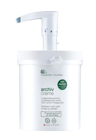 Faaborg Pharma Archiv Creme Krukke M/Pumpe 1000 ml, Skincare, Kropspleje, Bodylotion