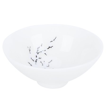 Temperaturfølsom keramisk tekopp med plommeblomstdesign