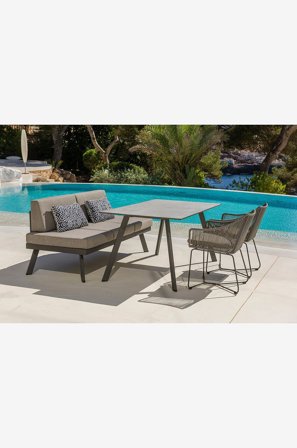 LifestyleGarden - Ulkokalustesetti OPAL - Harmaa - Lounge-kalusteet - - Homeroom