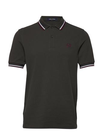 Twin Tipped Fp Shirt Polos Short-sleeved Sort Fred Perry