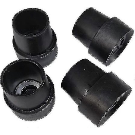 16-pack Trampolinbensskydd Halkfria Gummi Lätt att Installera - Starka Latex Trampolintillbehör För 1 tum Runda Ben - Svart