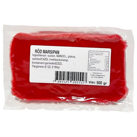 Marsipan Rød 500 g