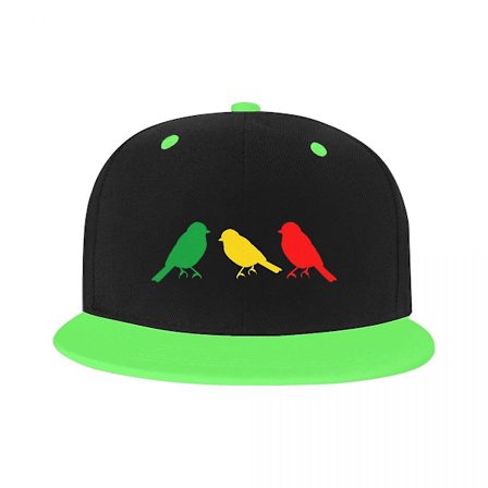 Fashion Unisex Ajax Bob Marley Baseball Cap Voksen Tre Små Fugle Justerbar Hip Hop Hat Kvinder Mænd Solbeskyttelse (FMY)