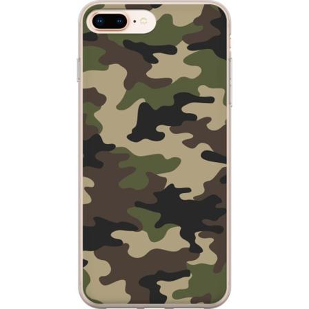 Apple iPhone 8 Plus Cover / Mobilcover - Skov camo