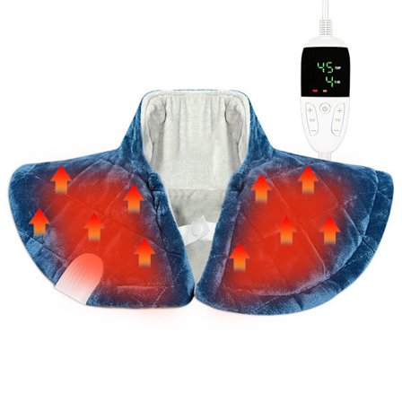 Nakkevarmer, bærbar elektrisk pute for nakke- og skuldersmerter