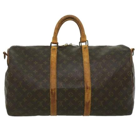 Louis Vuitton Vintage, Pre-owned Canvas travel-bags Bruin, Dames, Maat:ONE Size,leer