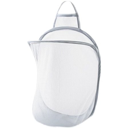 Taitettava pyykkikori likaisten vaatteiden järjestämiseen, kylpyhuoneen vaatteiden verkkosäilytyspussi, kodin seinälle ripustettava kori runkoämpäri 1