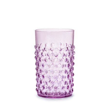 In Flore Cecilia Dricksglas, Höga, 2-pack Glas Lila 11 cm