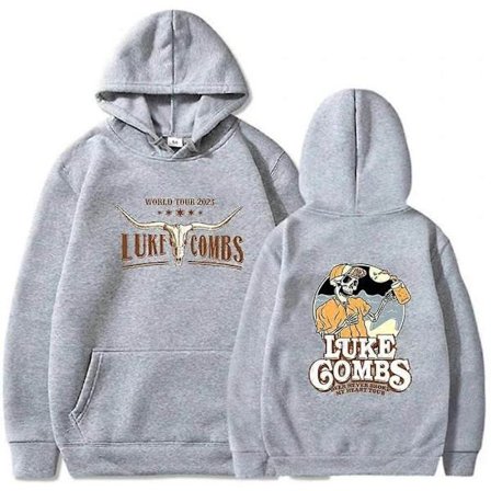 Luke Combs Country Music Westren 2024 Hupparit Puuvilla Miesten Naisten Huppari Collegepaita Harajuku Sudaderas Kevät Hip Hop Katumuoti