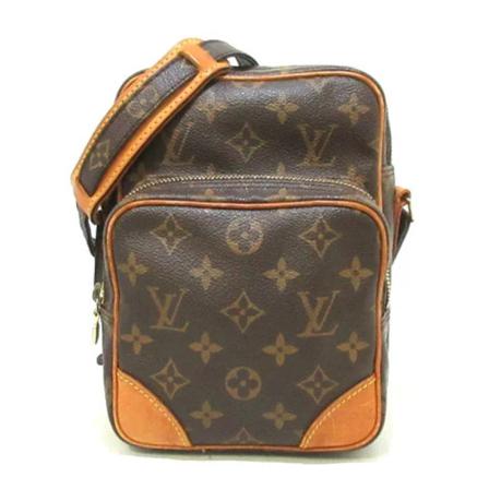 Louis Vuitton Vintage Pre -owned Polyester Amazone , Bruin , Dames , Maat: ONE Size Vintage Tassen