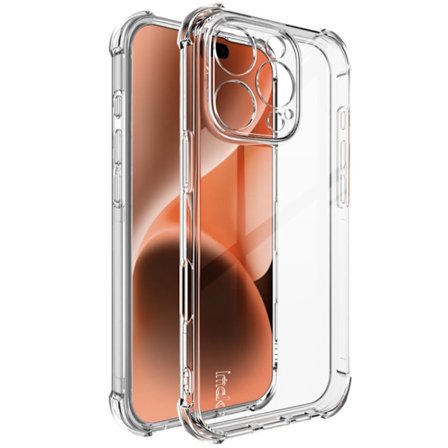 IMAK Airbag iPhone 16 Pro skal - Transparent