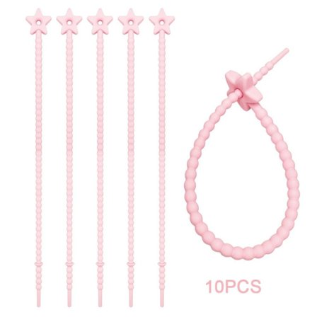 10 st buntband silikonrep FÄRG 10 FÄRG 10