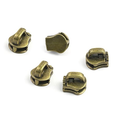 10 stk 5# metall glidelås hode trekk skyve glidelås bagasje plagg DIY