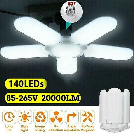 20000lm 5+1 Ter n Muotoiltava LED-Autotallin Valo E27 S dett v Kaupan Kattovalo
