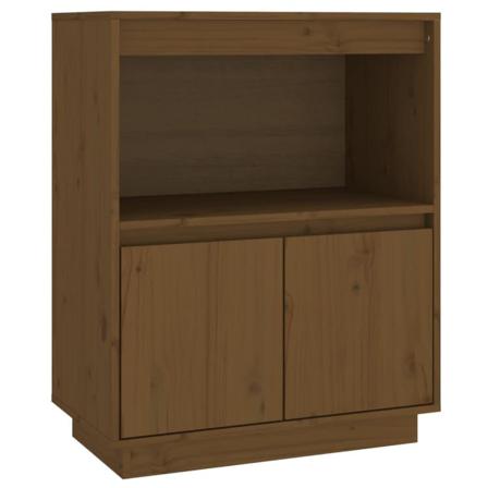 Vidaxl Skänk Honungsbrun 60x34x75 Cm Massiv Furu Brun