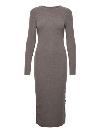 Susa Merino Dress Knälång Klänning Brun Ella&il