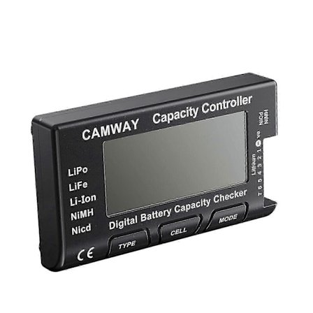 Batterikapacitet Digital Kontroll Voltage Tester Li-Ion NiMH Nicd LiPo