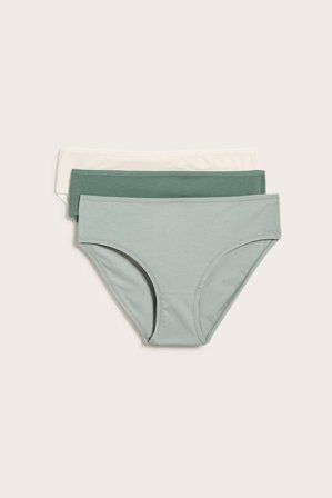 Kappahl | 3-pk. brieftruser i bomull | Lysegrønn