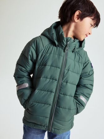 Gefütterte leichte Jacke - 116 - kinderbekleidung - green - Polarn O. Pyret