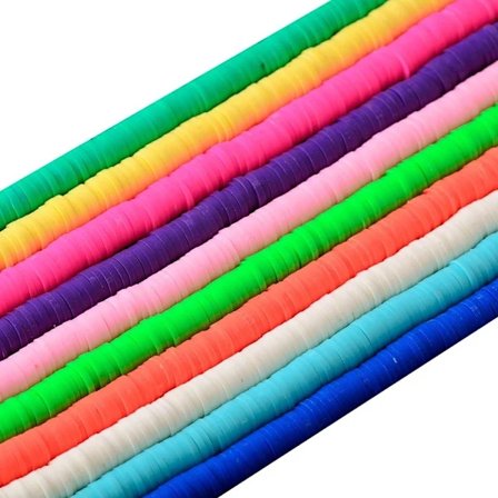 Vinyl Clay Heishi Pärlor Polymerlera Pärlor Distanspärlor