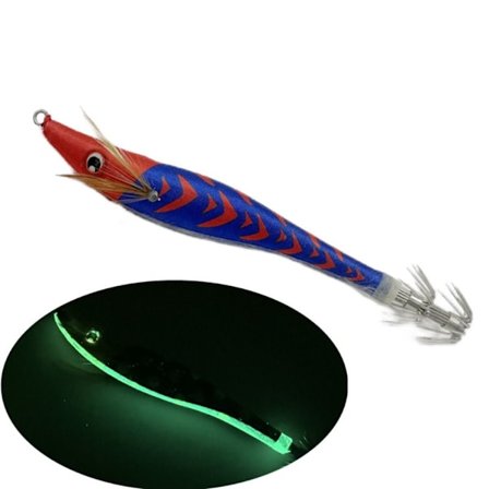 2 stk ved reker lokker blekksprut krok 120GB B