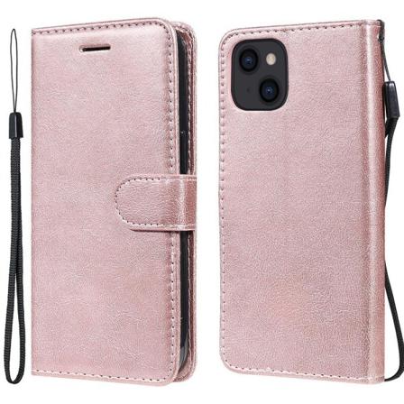 Iphone 13 - Solid Plånboksfodral - Roséguld