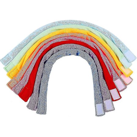 8-pak sensorisk tyggehalskæde til børn lavet af blødt frottéstof absorberende bidehalskæde alternativ til tygning af tøj YLE