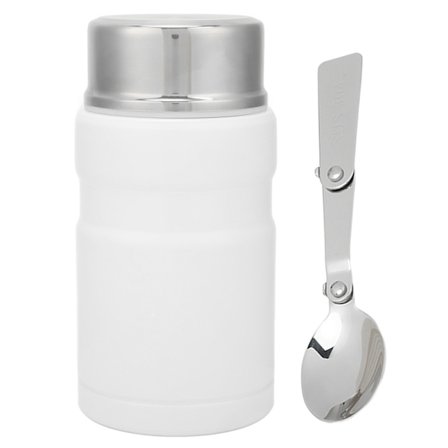 26oz 750ml Eristetty ruoka-astia Ruostumaton teräs Termoslounas Välipalalaatikko Ruokapurkki Valkoinen