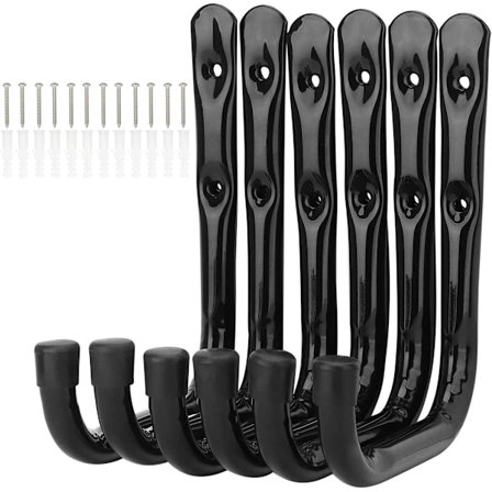 Pakke 17cm Garage Stigeopbevaringskroge, Kraftige Vægmonterede Foldbare Stolophæng (19cm x 17cm)