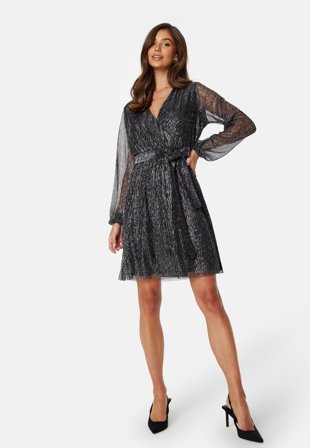 Happy Holly Perley Sparkling Dress Black / Silver Klær