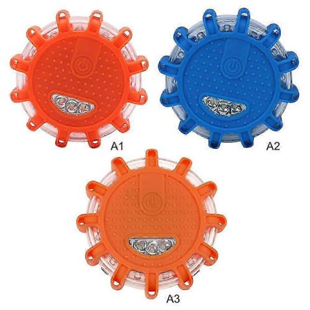 Magnetiske LED Advarselslys til Bil, Vejbelysning, Advarselslys til Nat Rød
