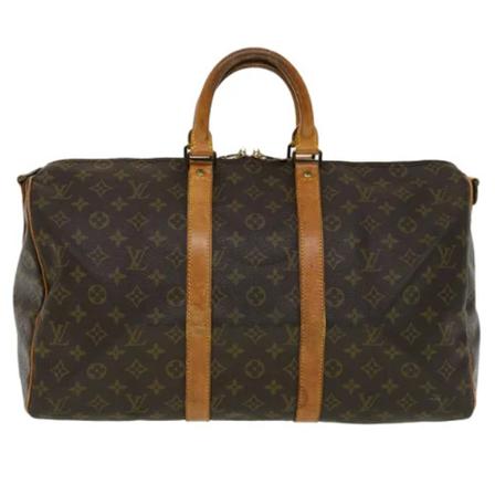 Louis Vuitton Vintage, Pre-owned Canvas travel-bags Bruin, Dames, Maat:ONE Size,leer