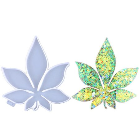 Lehtialunen muotti hartsiin, vaahteranlehti epoksivalumuotti tee-se-itse projekteihin