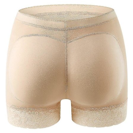 Damsvamp vadderad Push Up Control Trosa Butt Lifter Seamless Fake Ass Trosa Underkläder För Kvinna Bröllop Body Shapers Shor,beige