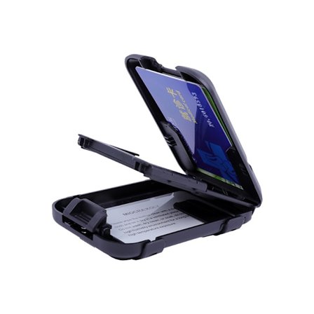 Wallets 4 Blokerende Tegnebog til Mænd med Aftagelig Pengeclips - Slank, Sikker og Knusresistent