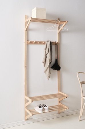 Jotex - Klesstativ/gangoppbevaring Furu Såpet furu COLE - Kjøp Entrémøbler hos Jotex