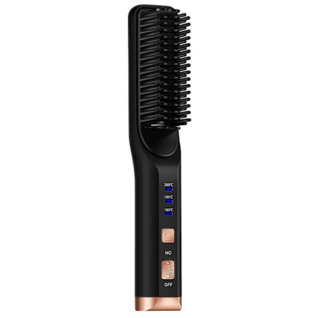 Johdoton parran suoristusharja USB ladattava langaton antistaattinen nopeasti lämpenevä hiusten suoristusmuotoilutyökalu