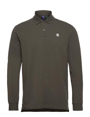 Dunda Core Polo L\S Polos Long-sleeved Vihreä G-Star RAW