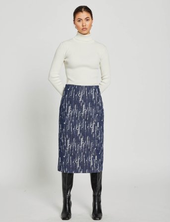 Bruuns Bazaar Ixorabbtanella Skirt - Navy - 34