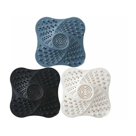 3-pakning dusjfilter for hår, avløpsfilter, badekarfilter, silikonrør, avløpsfilter for hår, stopperfilter med sugekopp for bad