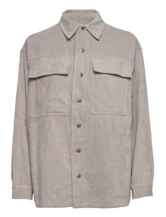 Essianna Loose Shacket Overshirts Beige Esme Studios