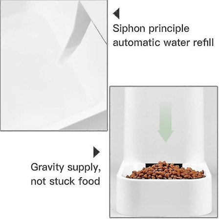 3,8L Stor Vand- og Foderautomat til Hunde og Katte