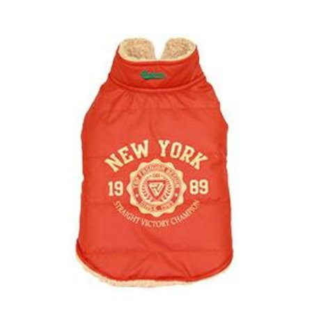 Röd fodrad Hundjacka Large kläder för hunden