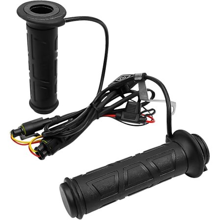 Elektriske varme håndtag til motorcykel, justerbar temperatur opvarmede styrgreb med skridsikker styroverflade, universal 7/8 tommer