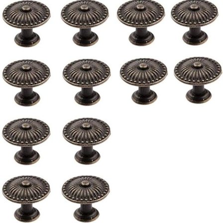 Skap knotter 12 stk kommode håndtak bronse vintage skuffeknapp