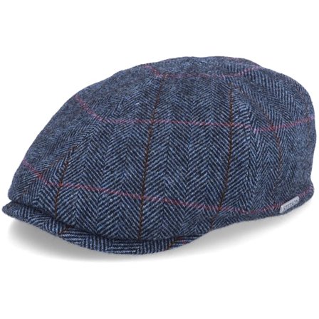 Stetson - Blå flatcap Keps - Duck Cap Wool Blue Flat Cap @ Hatstore