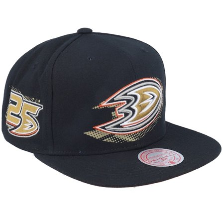 Mitchell & Ness - Negro snapback Gorra - Anaheim Ducks Big Face 7.0 Black Snapback @ Hatstore