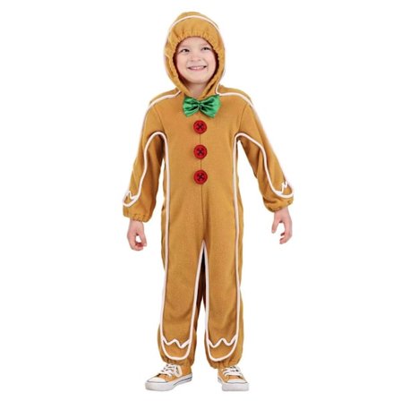 Julpepparkaksmän Kostym Barn, Pepparkaksmän Onesie Barn Jul Outfit
