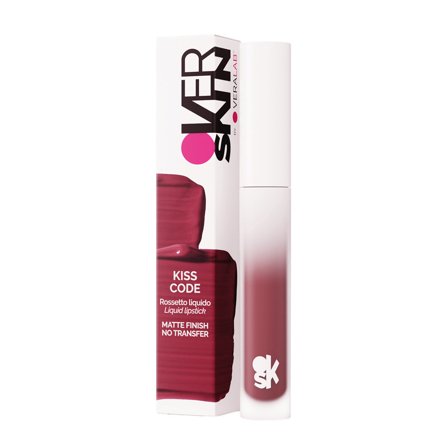Overskin KISS CODE 04 RUBY RED - rosso ciliegia freddo 3ml - Rossetto